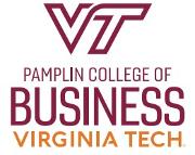 Virginia Tech Pamplin College of Business Logo